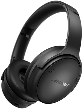 Bose QuietComfort Ultra Bluetooth Headphones, Wireless Headphones with Spatial Audio, Over Ear Noise Cancelling Headphones with Mic, Up To 24 Hours of Battery Life, Black