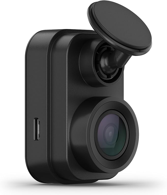 Garmin 010-02504-00 Dash Cam Mini 2, Tiny Size, 1080p and 140-degree FOV, Monitor Your Vehicle While Away w/ New Connected Features, Voice Control, Black